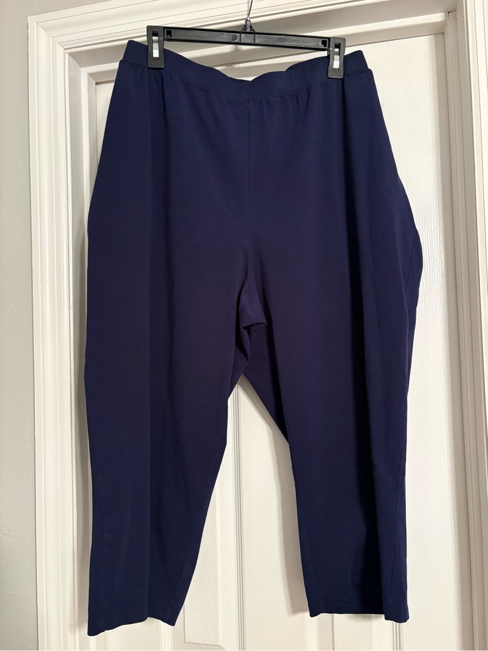 Navy Stretch Pull-On Pants